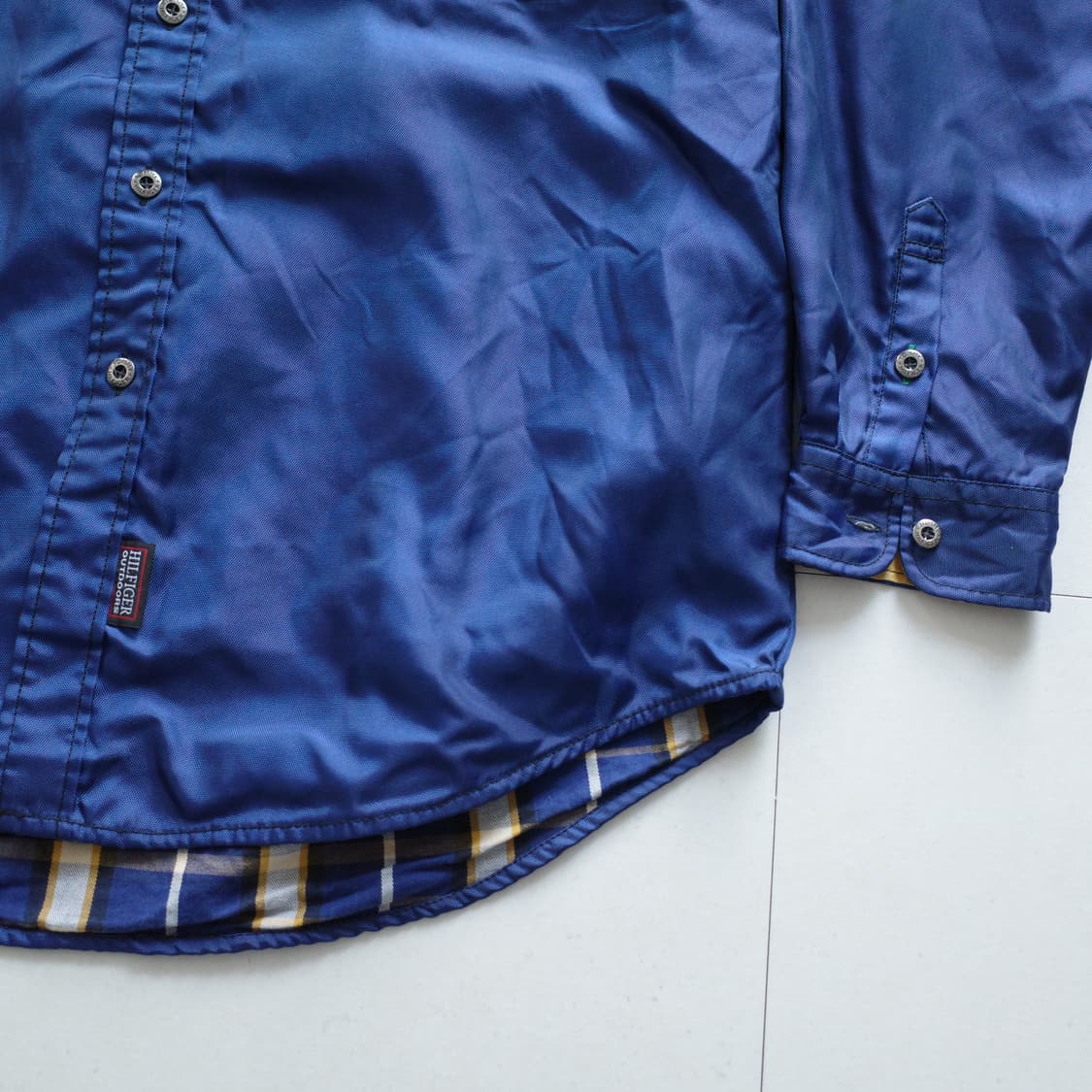90s 타미힐피거 올드스쿨 아웃도어 셔츠 자켓 L 상품이미지4
