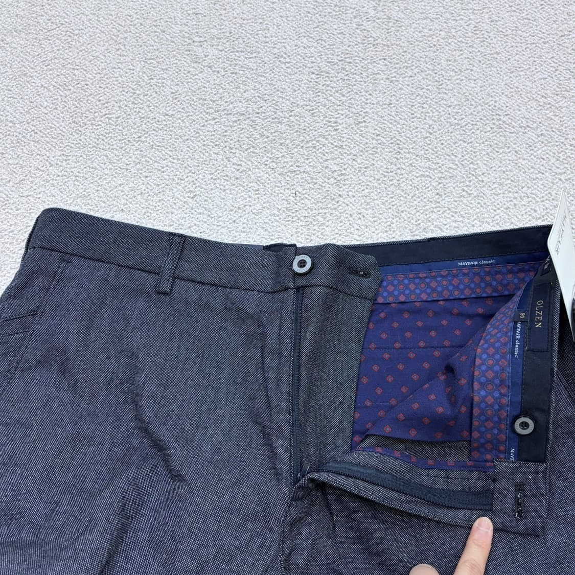 90 새상품 올젠 스탠다드핏 팬츠 0421E 상품이미지5