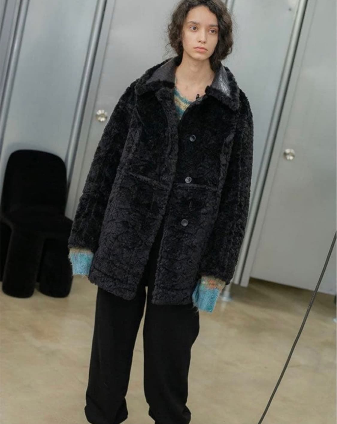 PERVERZE Re-PET Riversible 퍼버즈 무스탕 코트 상품이미지5