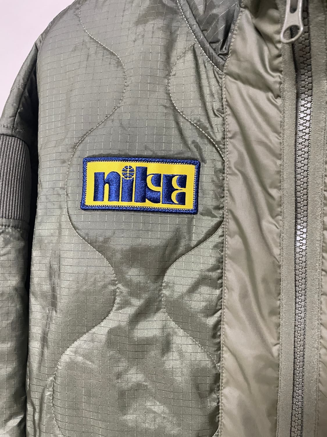 나이키 누빔 깔깔이 하드우드 라이너 스마일 퀄팅 자켓 M 상품이미지2