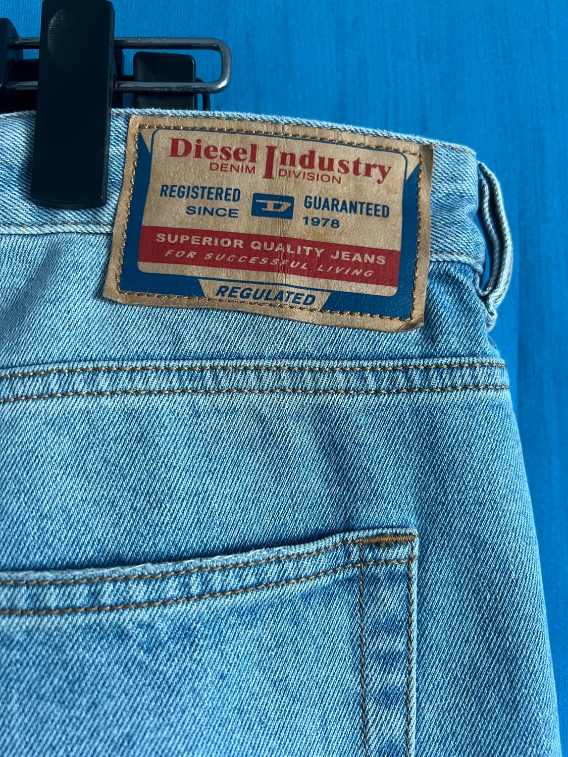 디젤 디스트레스드 와이드 데님 32 상품이미지5