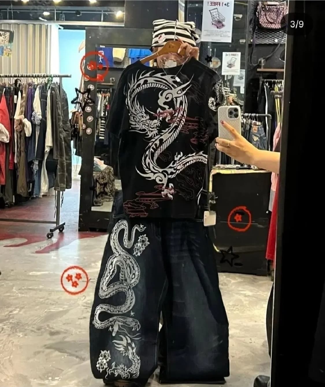 에드하디 크리스챤 오디저 라인 자수팬츠 상품이미지2