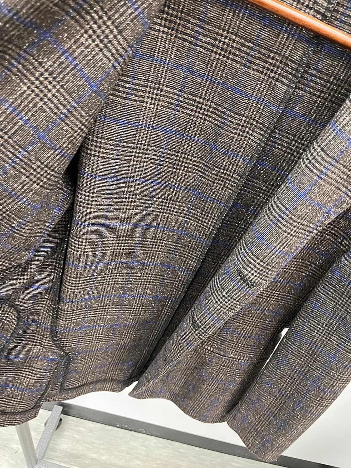 95) 다니엘알레산드리니 브라운 체크자켓  상품이미지7