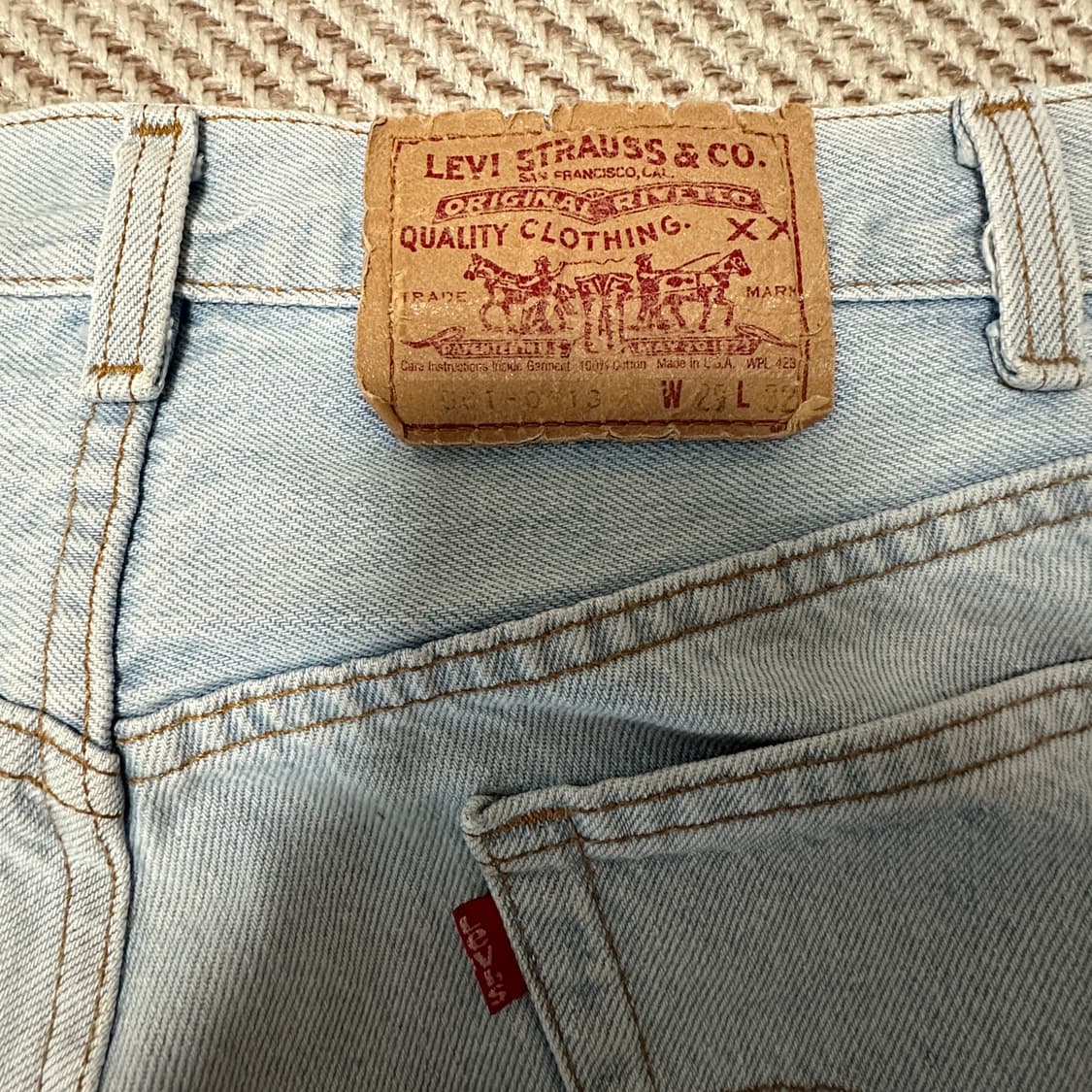 LEVI'S 501 80's usa made denim jeans 상품이미지3