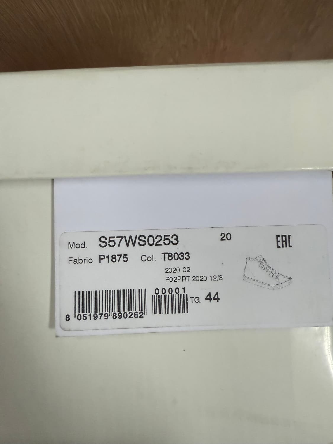 [44] 메종 마르지엘라 타비 하이 하이탑 스니커즈 토프 그레이 상품이미지4