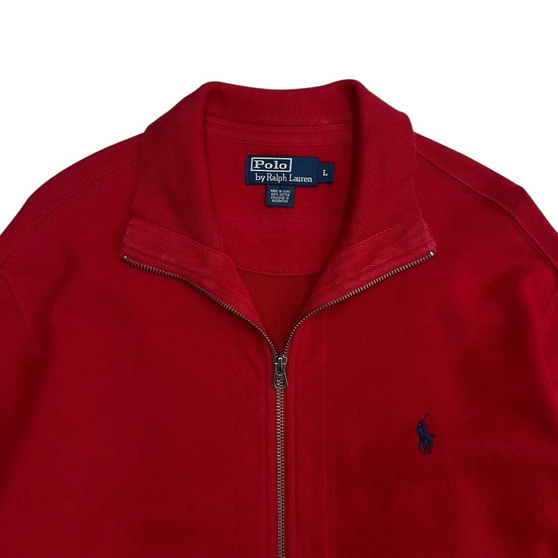 폴로 랄프로렌 네이비포니 레드 집업 L 상품이미지4