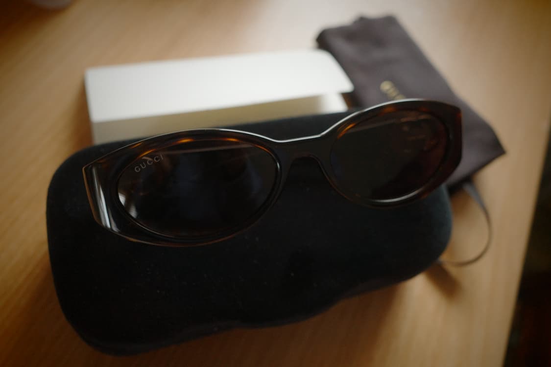GUCCI 로고 템플 하바나 선글라스 상품이미지10