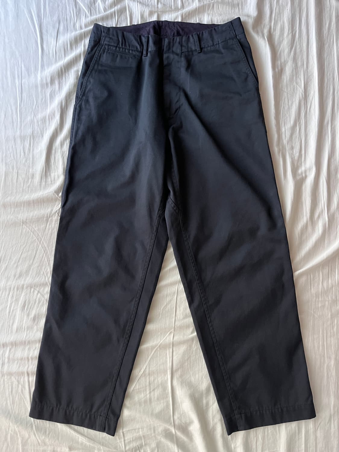 [32]나나미카 와이드 치노 팬츠 네이비 상품이미지1