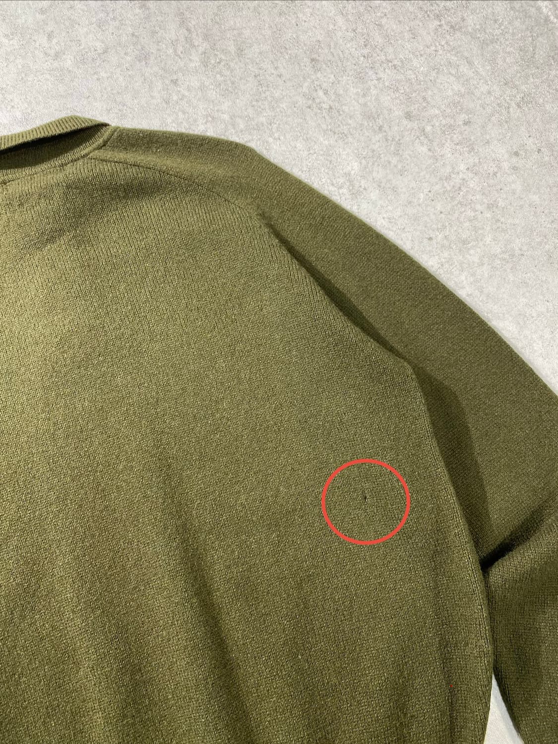 [L] 90s Polo 폴로 랄프로렌 카키 램스울 카라니트 상품이미지5