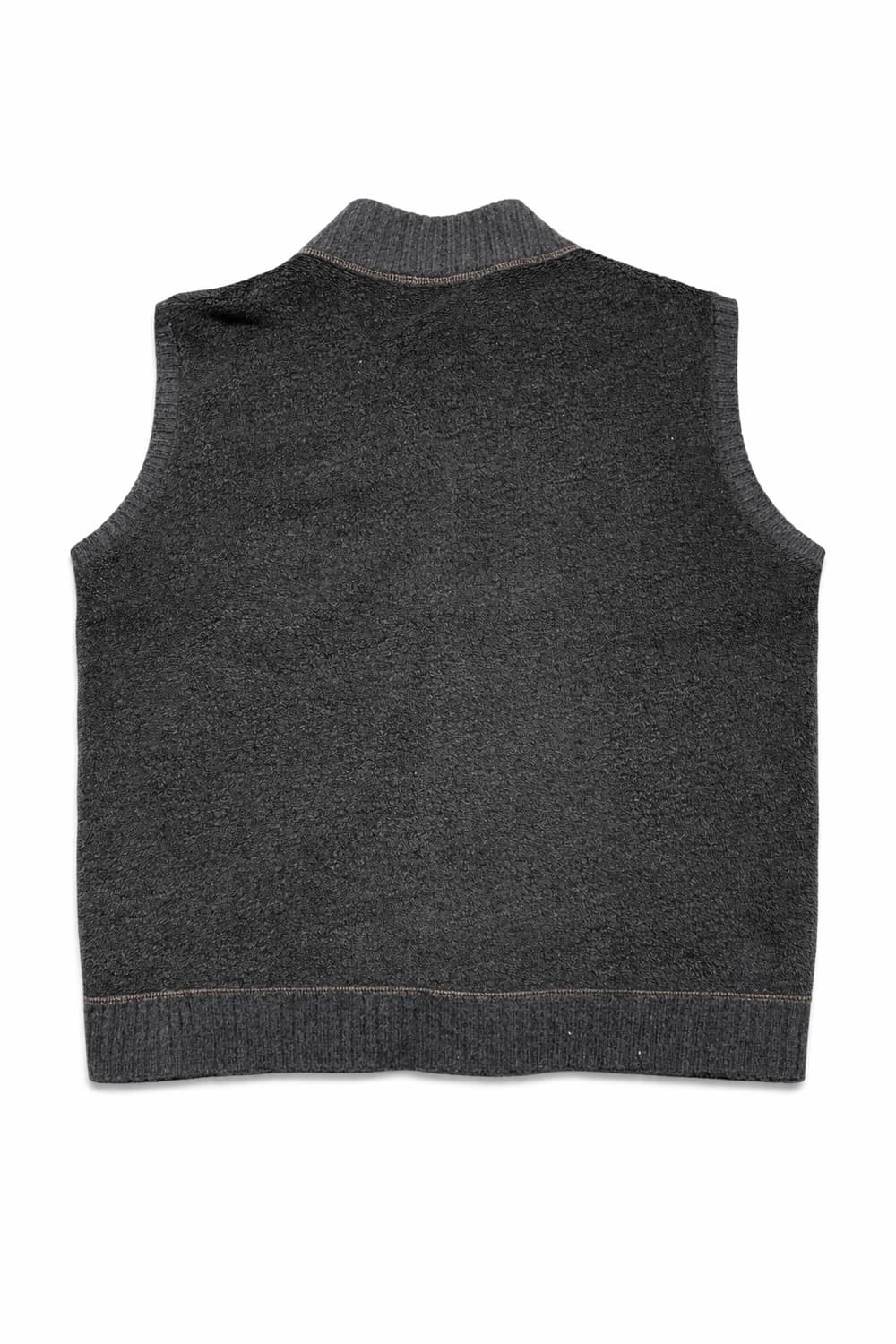 JPN 00s 일본 빈티지 울 케이블 니트 패턴 조끼 플리스 베스트 상품이미지2