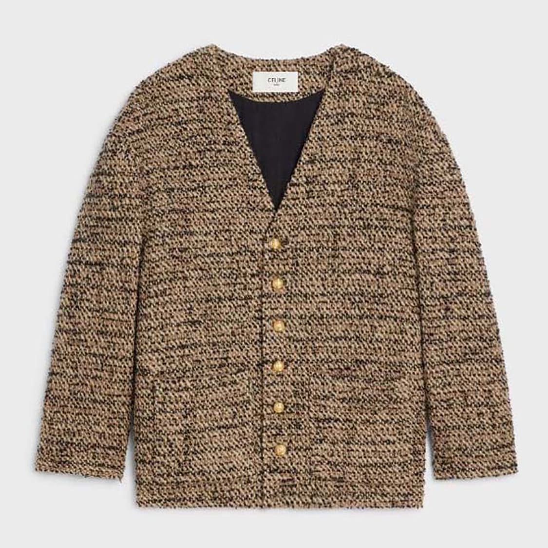 셀린느 Celine 트위드 오버사이즈 여성  가디건 34사이즈!! 상품이미지1