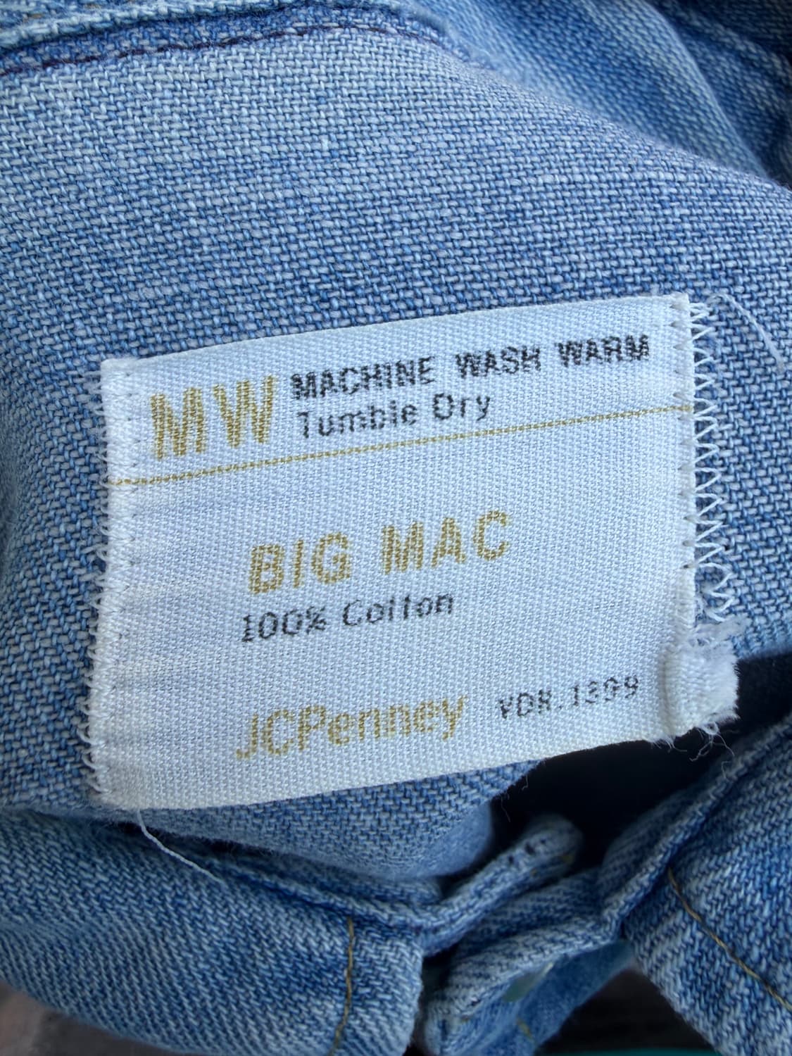 70s Big mac 빈티지 데님 웨스턴 셔츠 상품이미지3