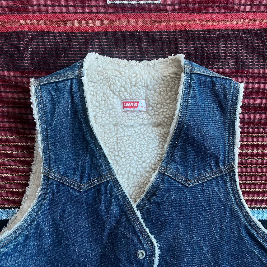 80s 리바이스 쉐르파 데님 베스트 VTG Levis Sherpa 상품이미지3