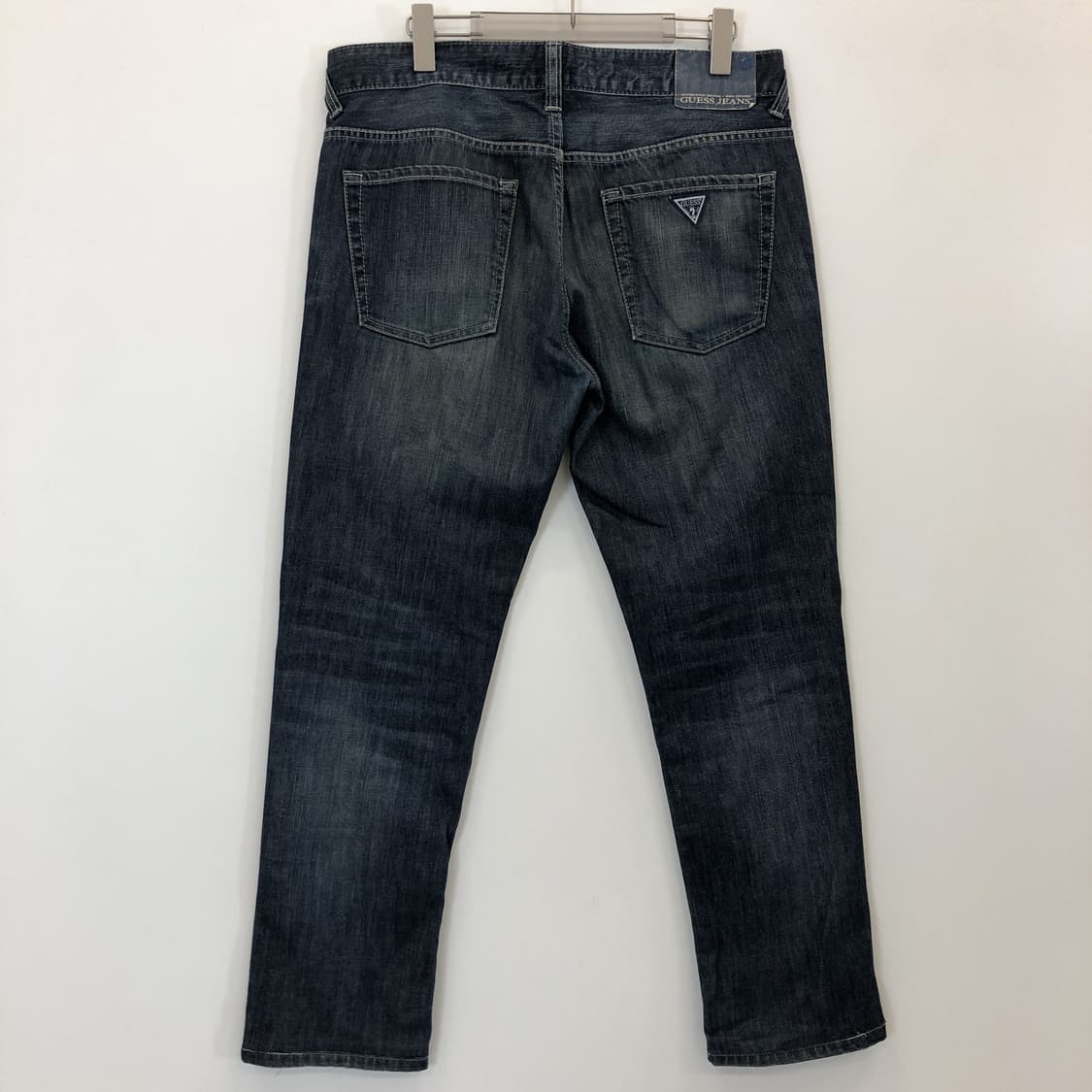 게스 블루패치 레귤러 청바지 33 인치 상품이미지3