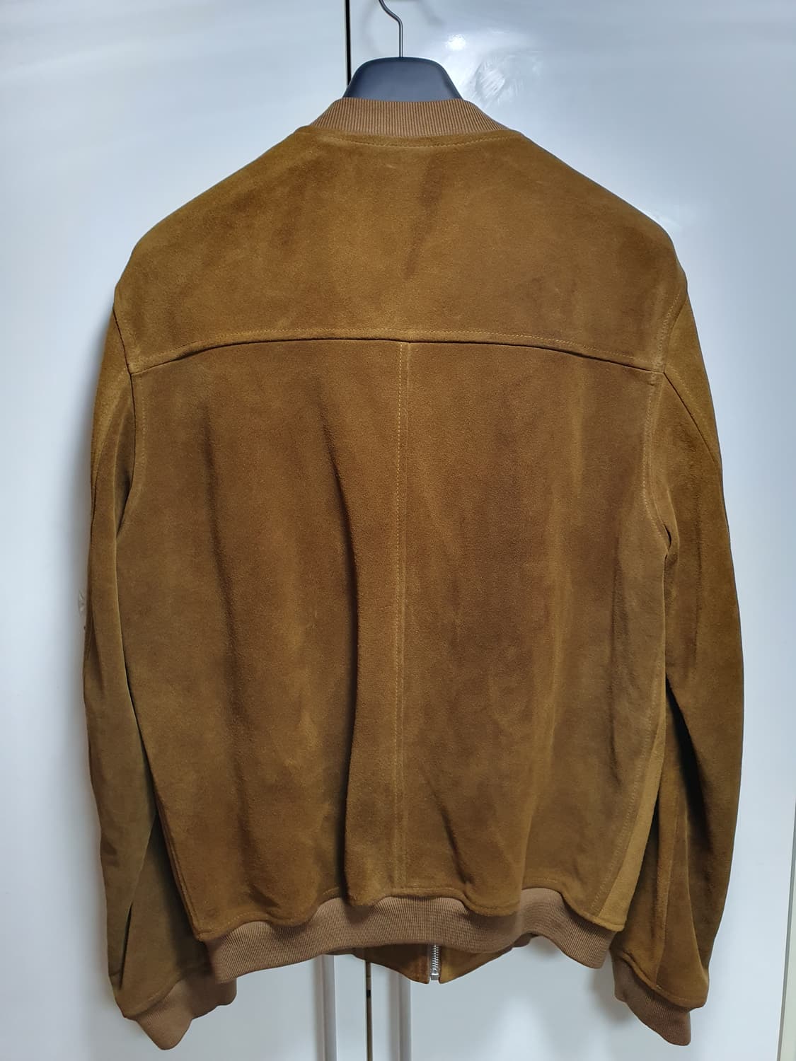 산드로옴므 스웨이드 봄버 자켓 XL 카멜 상품이미지2