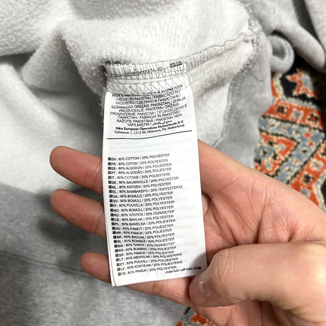 나이키 스펠로고 그레이 기모 맨투맨 남성XL  상품이미지5