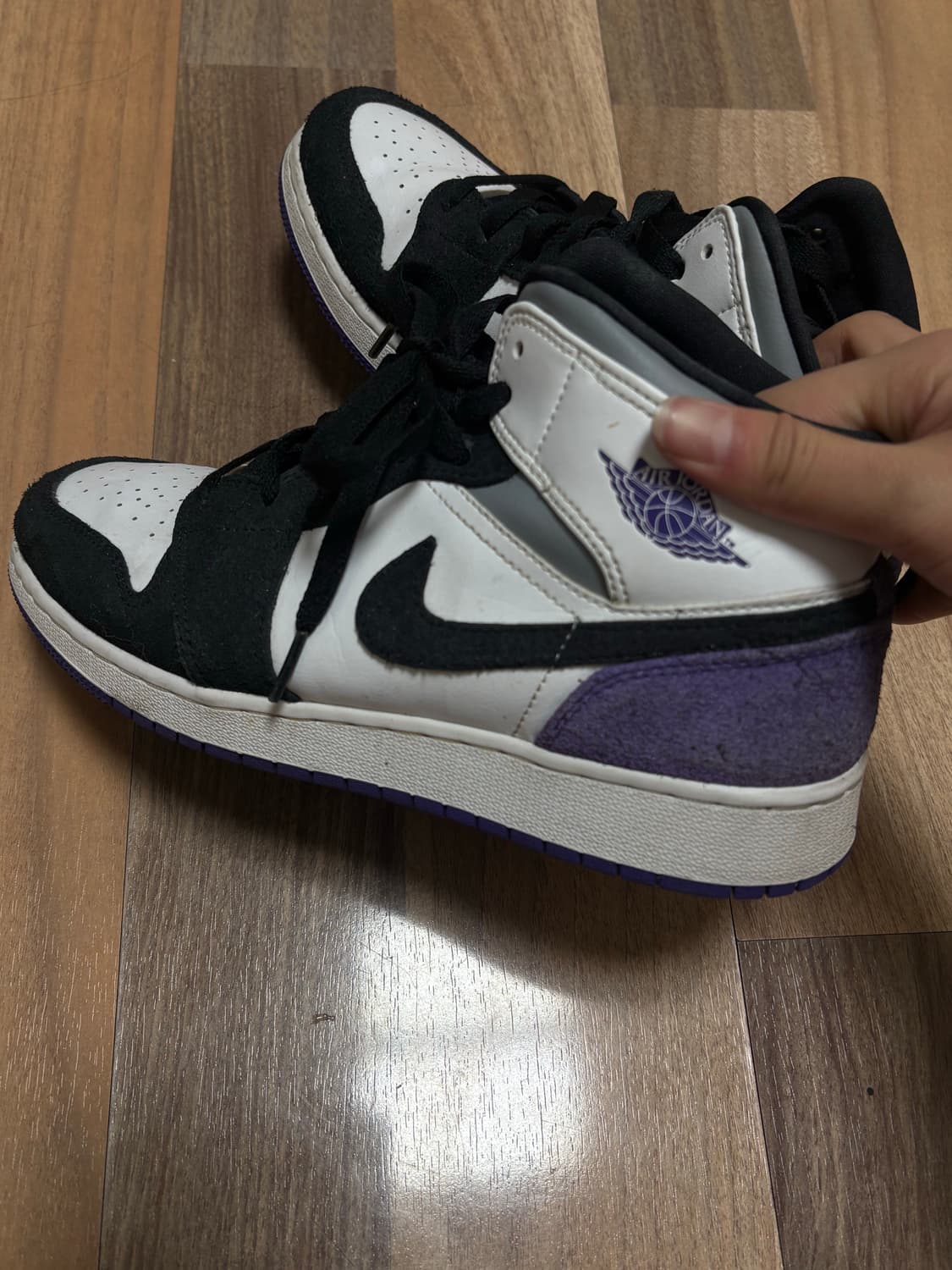 나이키 조던 1 미드 SE 코트 퍼플 상품이미지2