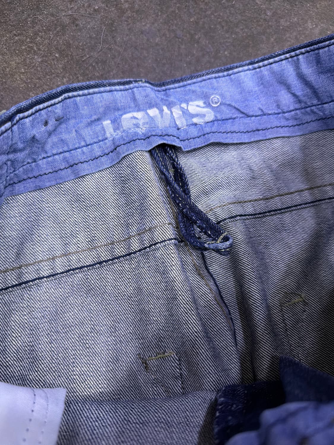 리바이스 빈티지 인디고 워싱 스트레이트핏 데님팬츠 32 상품이미지8