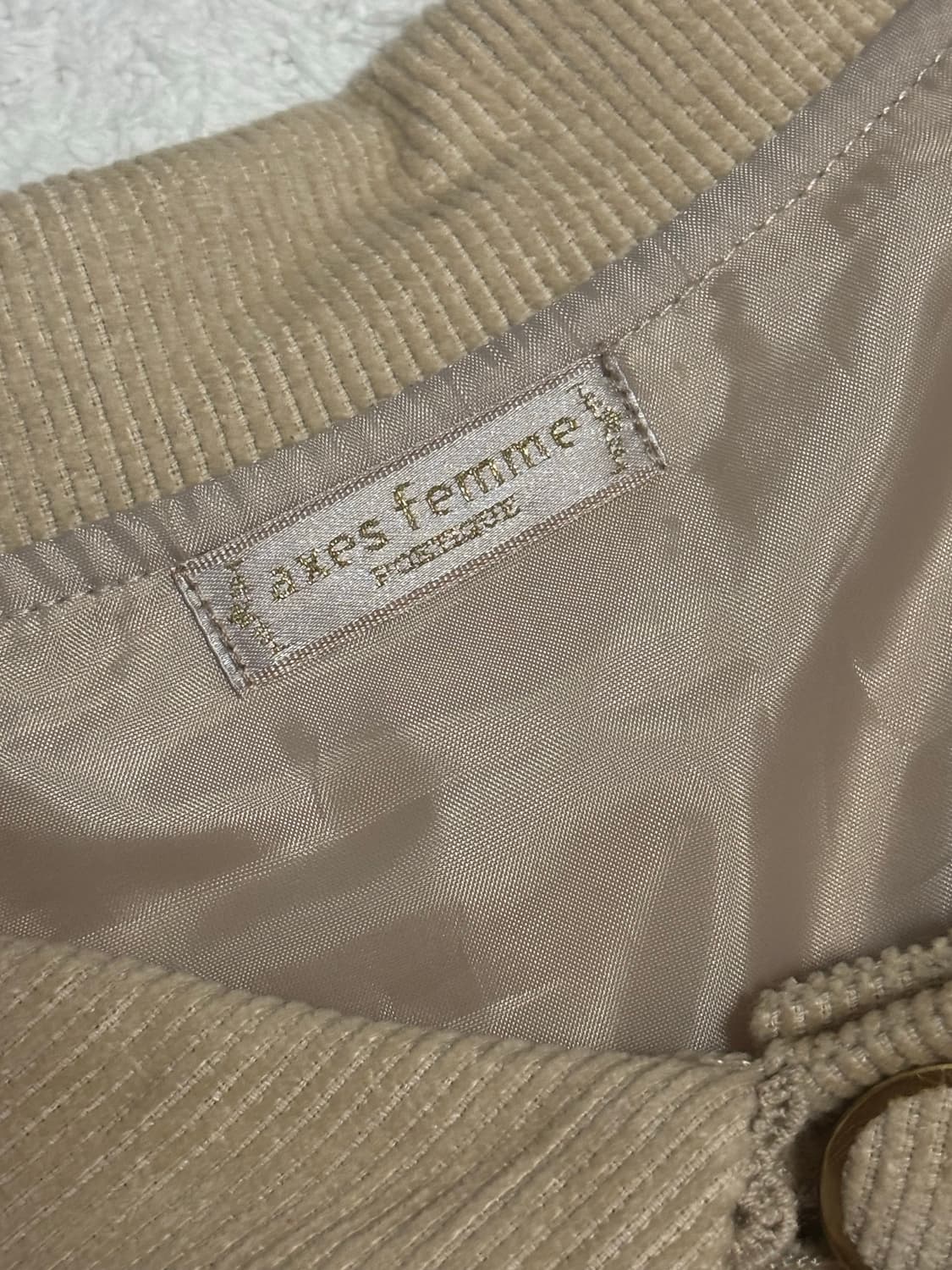 엑시즈팜 포에티크 골덴 자켓 라떼갸루 axesfemme poetique 상품이미지3