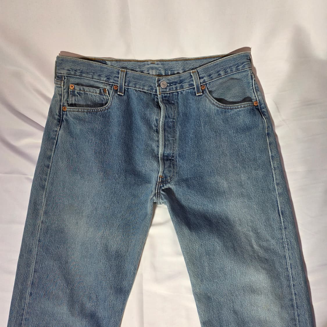 [W36L32]90's USA 리바이스 501 데님 팬츠 상품이미지2