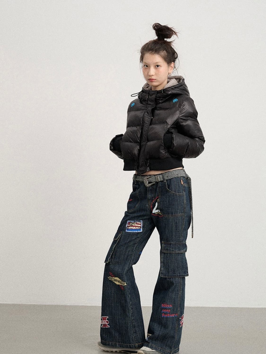 achihara 테스트메커니즘 디얼마이키코 숏패딩  상품이미지3