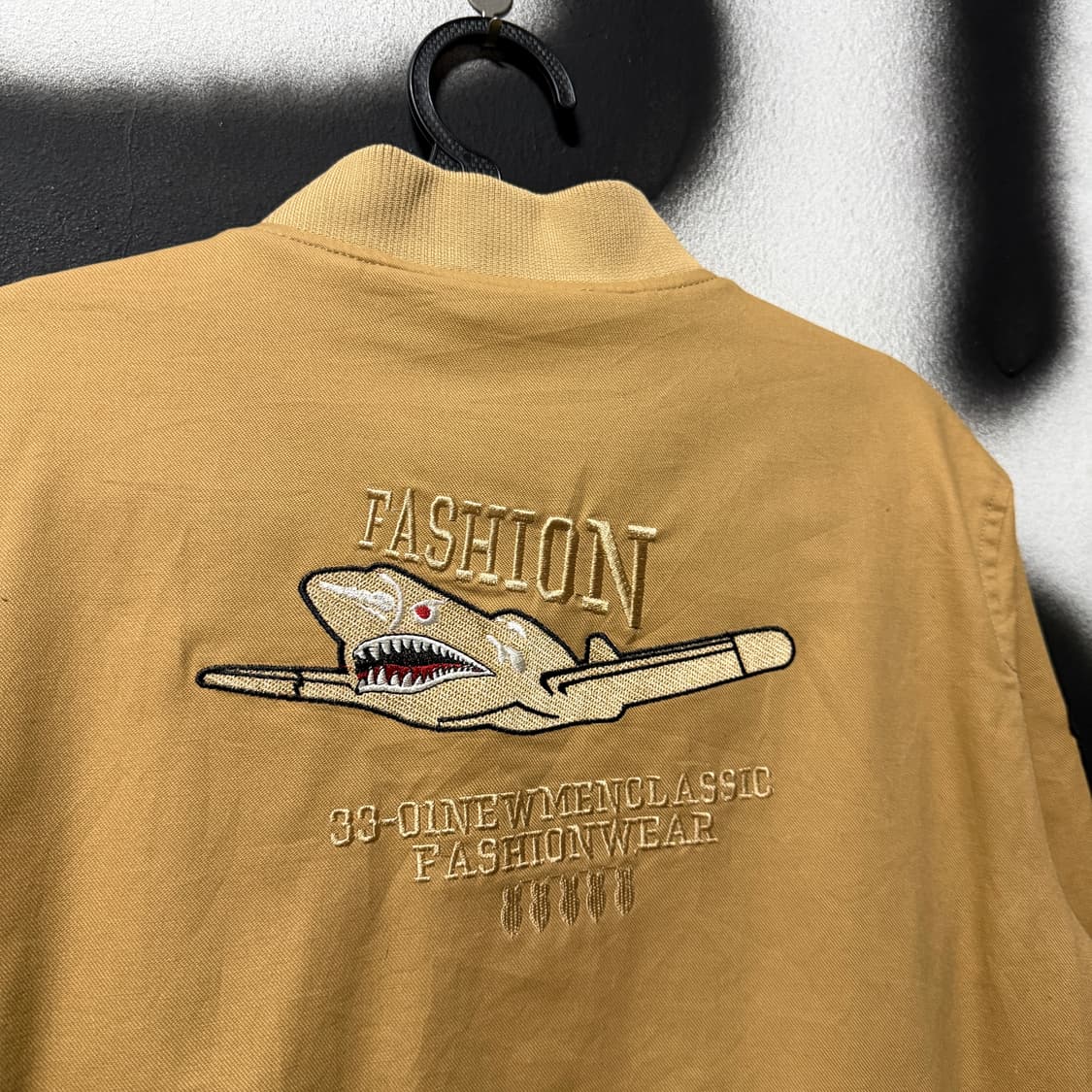 VTG 빈티지 자수 패치 디테일 코튼 집업 블루종 자켓 상품이미지6