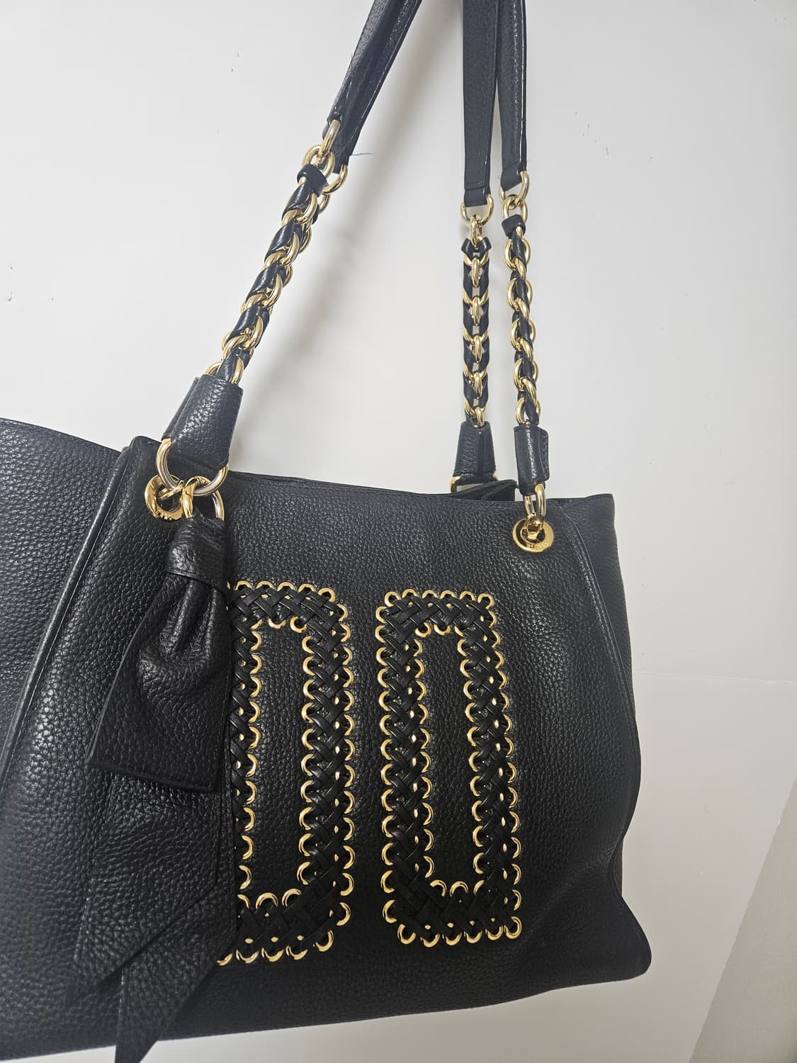 닥스 DAKS DD 위빙 레더 토트백 (블랙) 상품이미지2