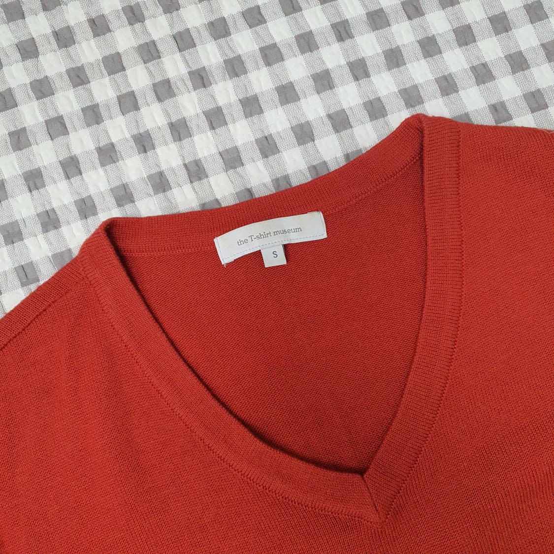 더티셔츠뮤지엄울 캐시비어 브이넥 얇은 니트 남자95 상품이미지2