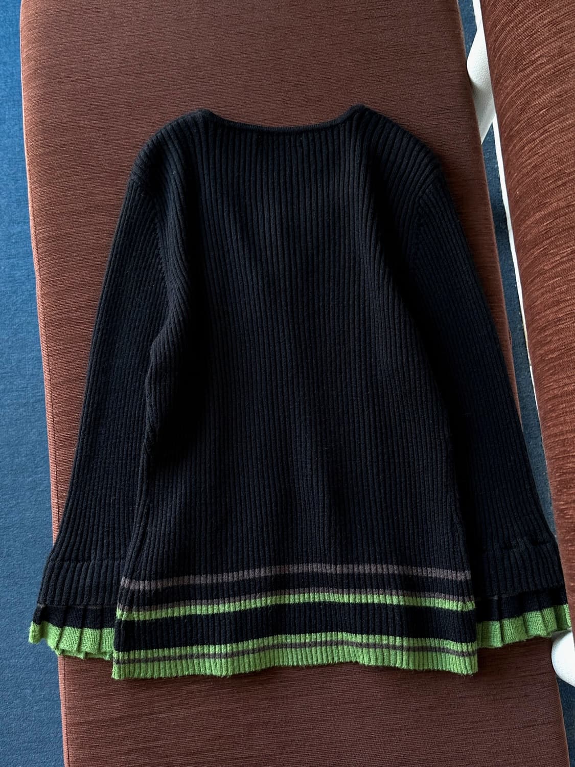 2way design fake layer knit top 상품이미지4