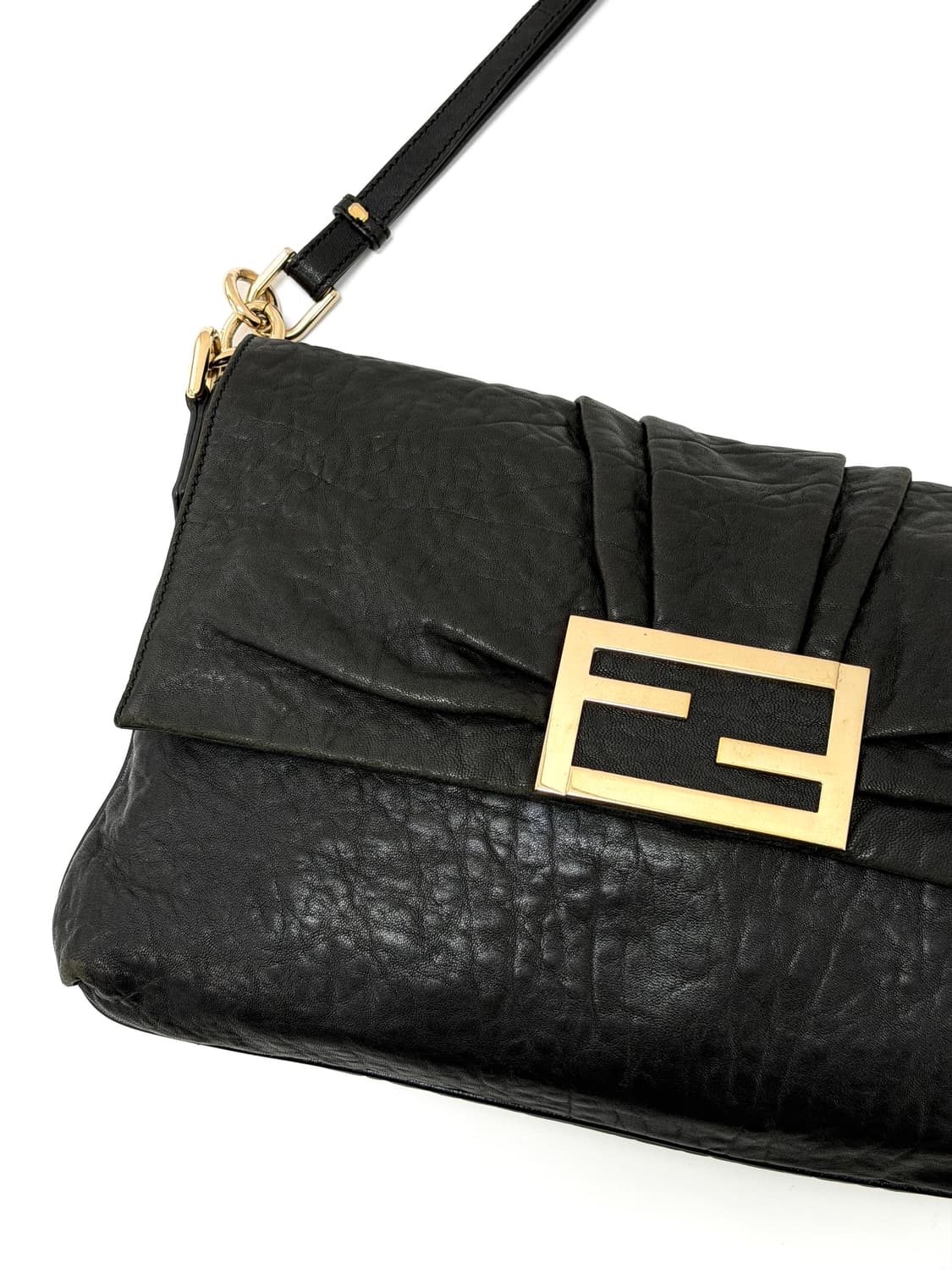 펜디 블랙 레더 미아 숄더 & 크로스백 상품이미지2