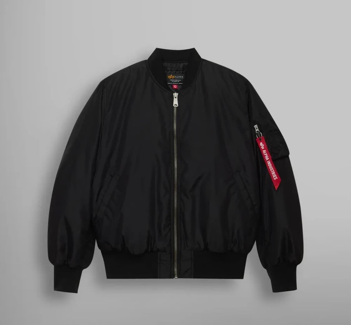 알파인더스트리 MA-1 옥스포드 플라이트 자켓 BLACK 마원 상품이미지1