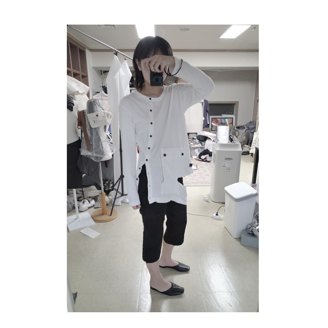 Y's side cut-out top 상품이미지6