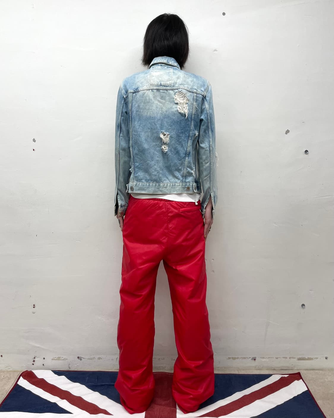  Distressed washed denim jacket 상품이미지6