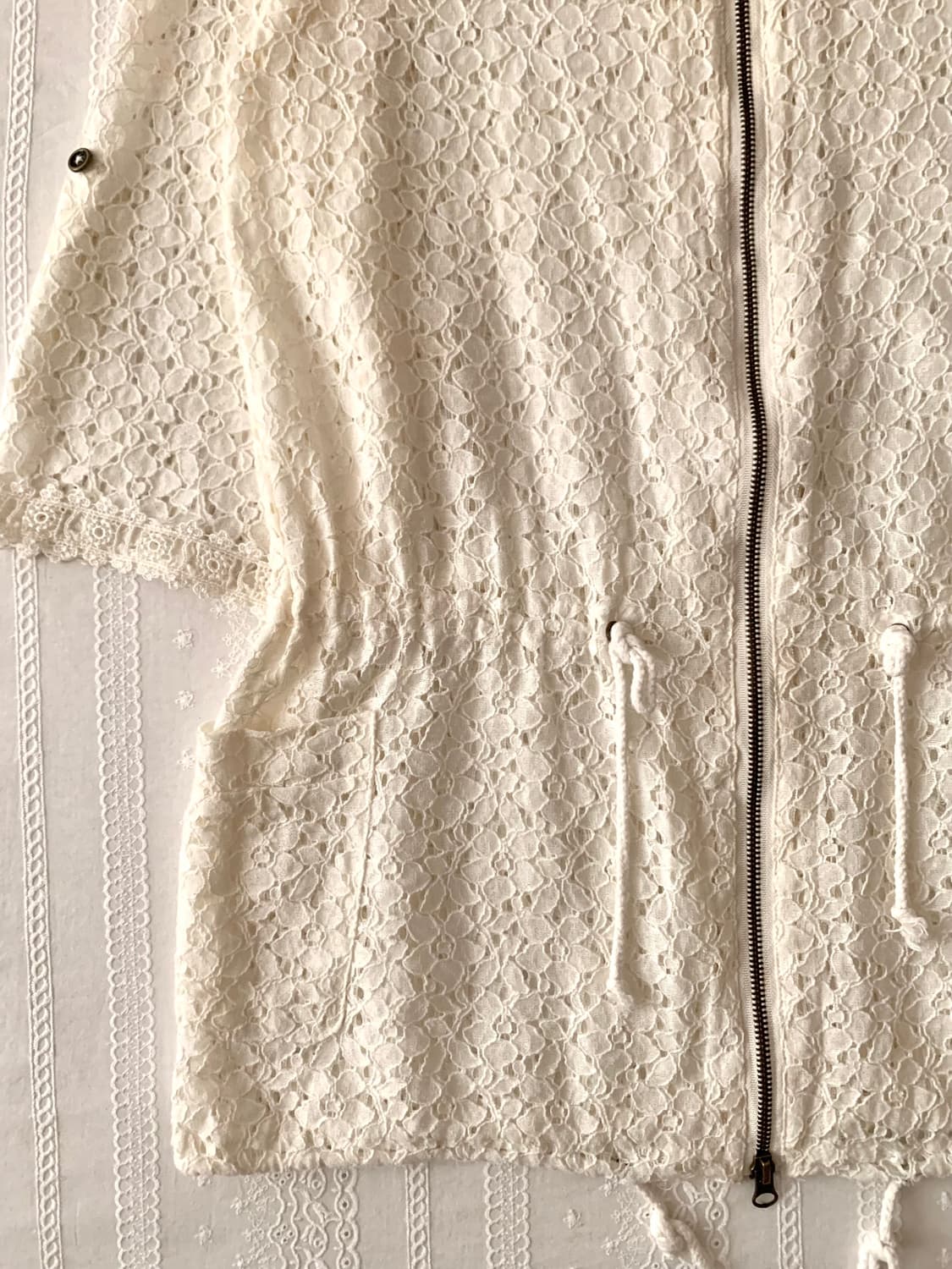 모리 플라워 레이스 후드집업 상품이미지6