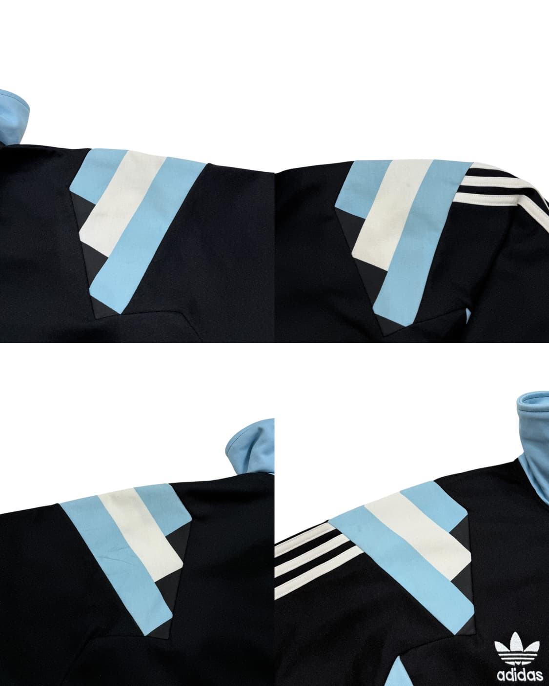 아디다스 빈티지 아르헨티나 트랙탑 져지 자켓 블랙 블루 100 L 상품이미지8