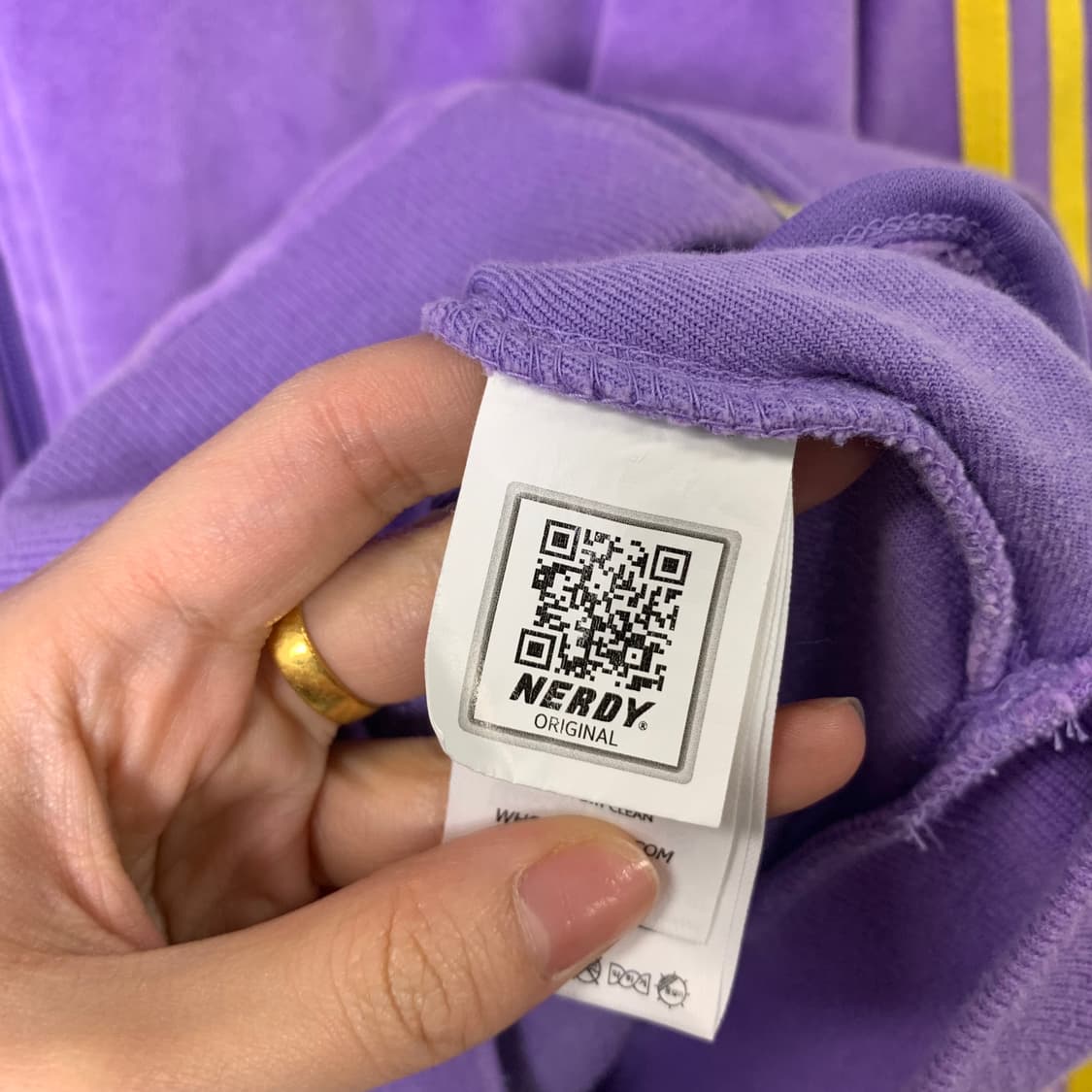 널디 사이드라인 벨루어 벨벳 져지 상품이미지8