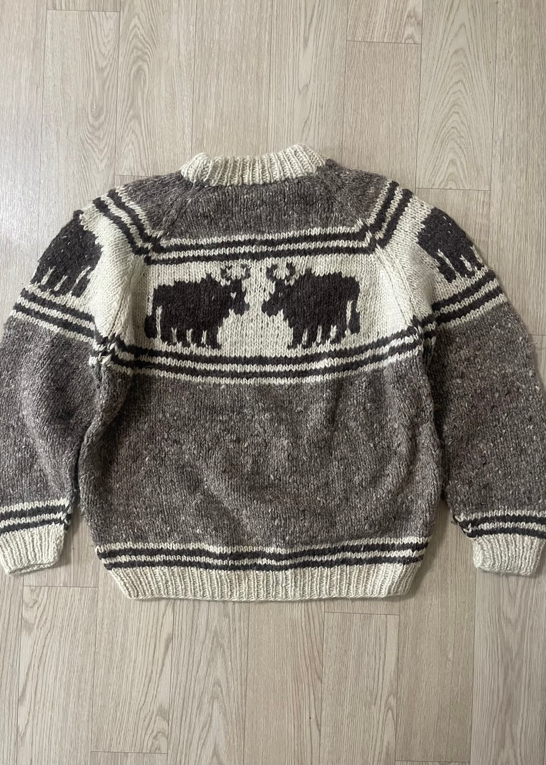 노르딕 무스 패턴 니트 상품이미지6