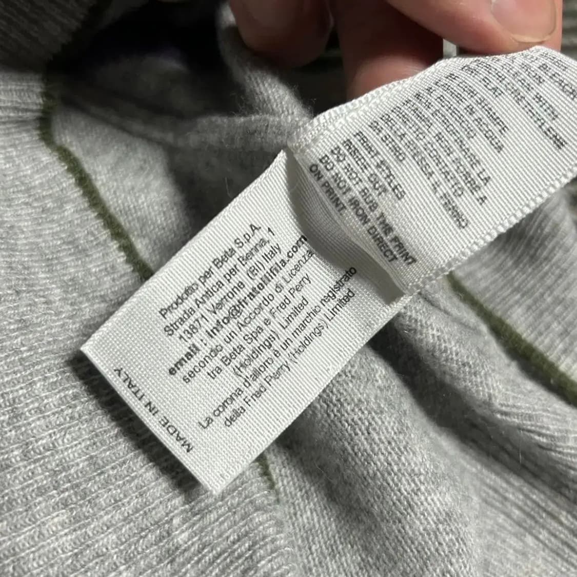 [M] Fred perry 프레드페리 캐시미어 블렌드 U넥 니트 상품이미지7