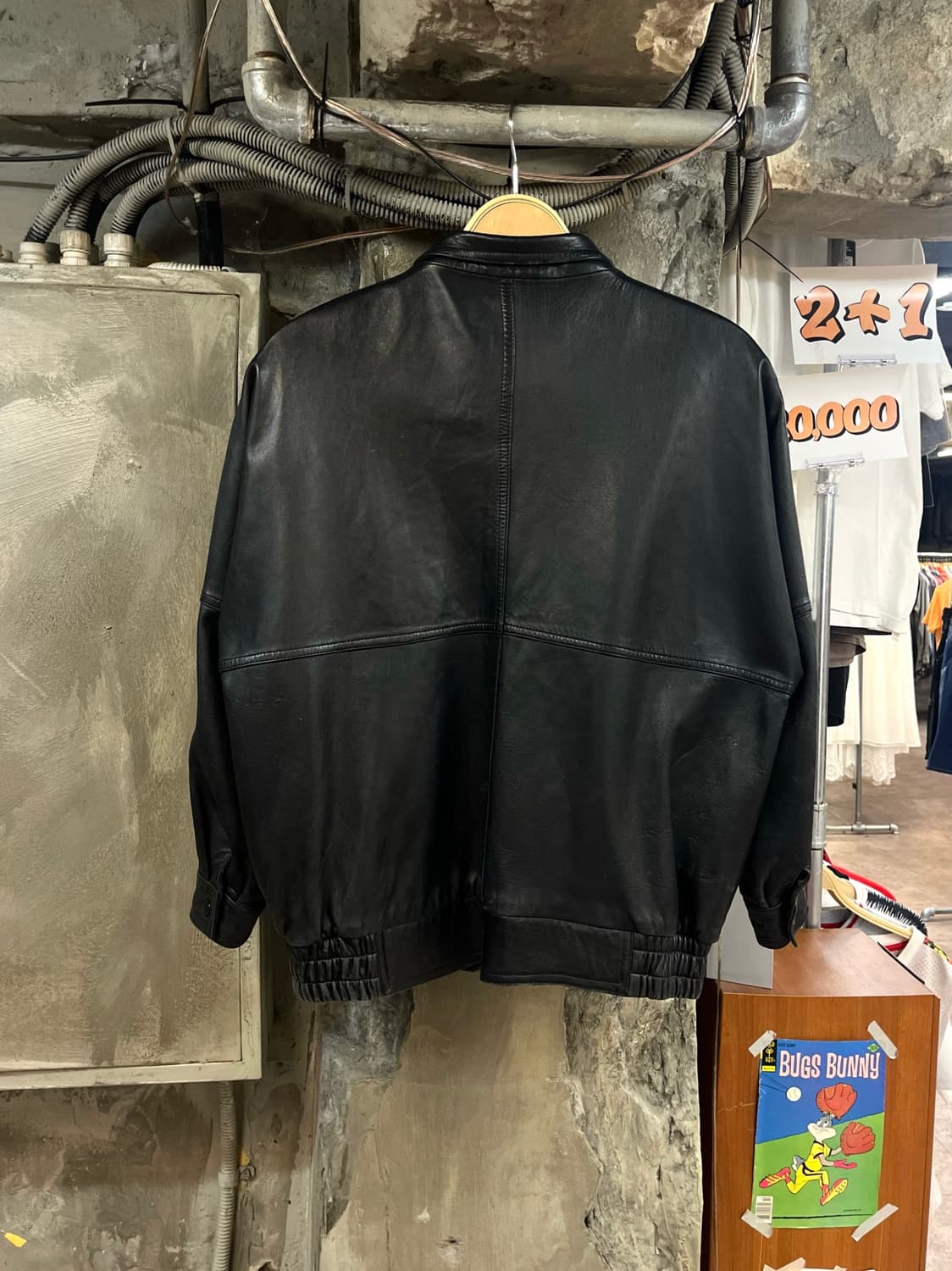 빈티지 가죽 레더자켓 블랙 #csz3954 상품이미지2