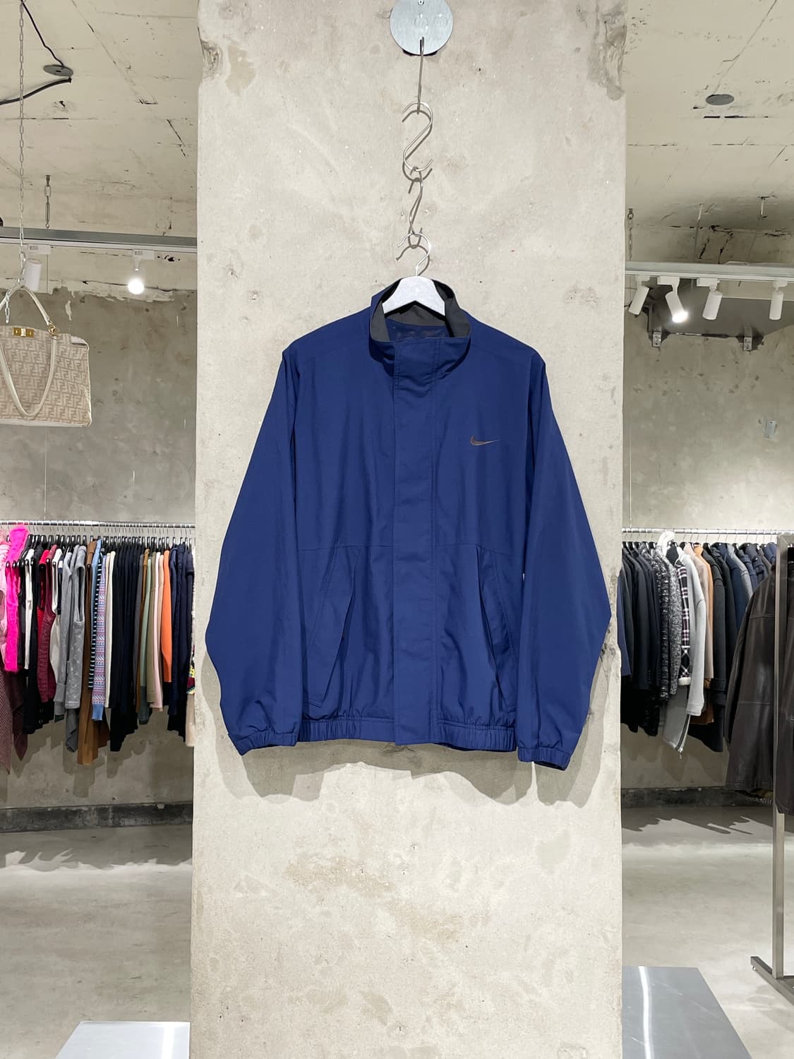 나이키 골프 네이비 올드 스쿨 스우시 윈드 브레이커 상품이미지1