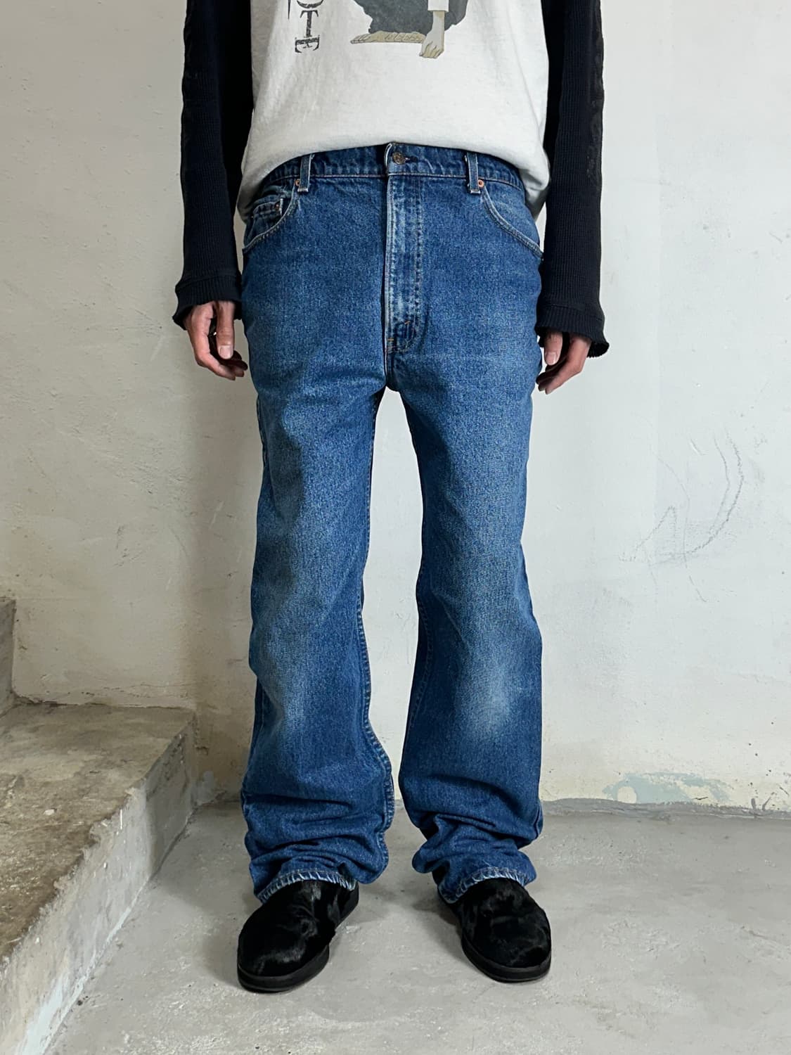 80’s USA 빈티지 리바이스 517 부츠컷 체인스티치 상품이미지3