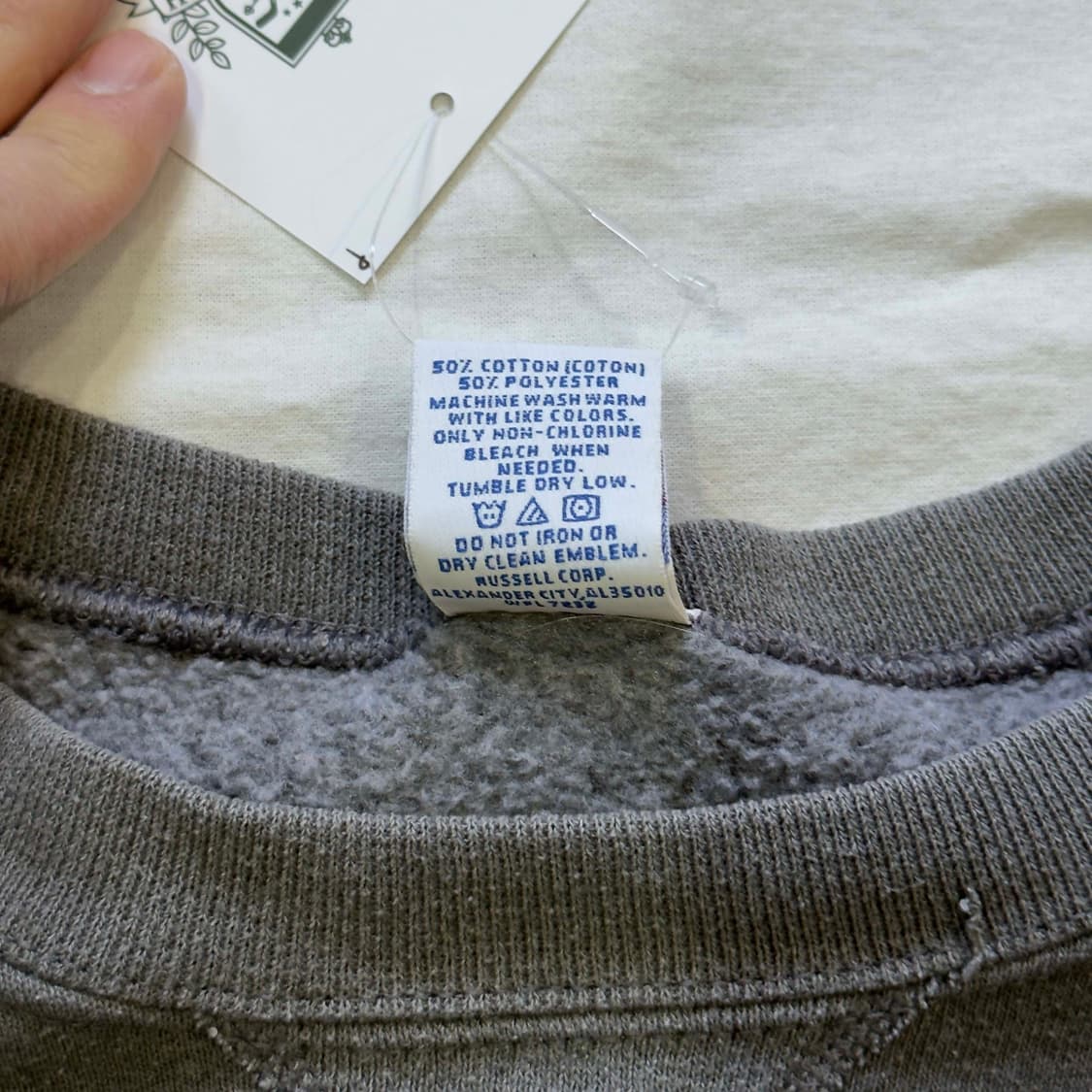 90s 러셀 에슬레틱 블랭크 스웻셔츠 상품이미지5