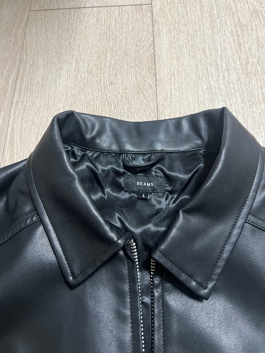 빔즈 beams 레더가죽자켓 L 상품이미지2