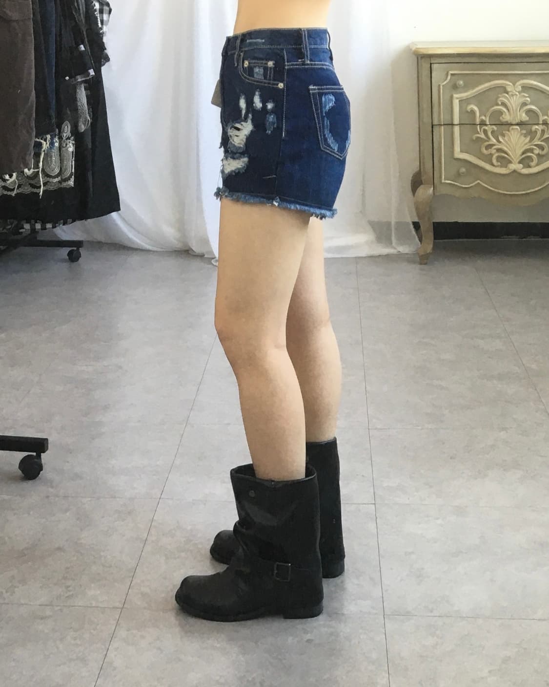 Damage denim short 상품이미지6