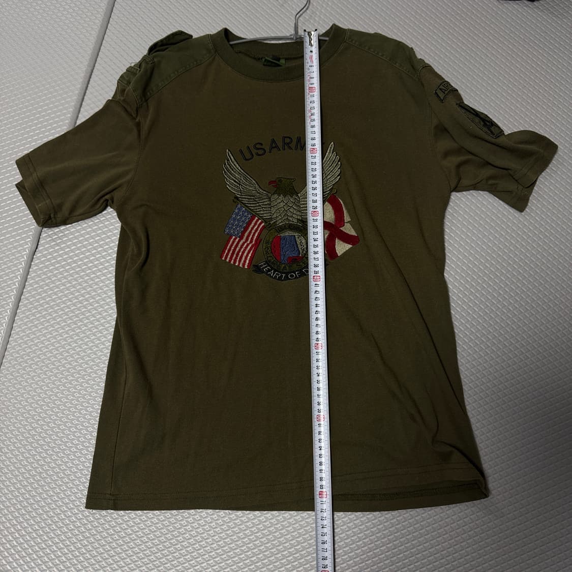 (상남자)밀리터리 L ,US ARMY 자수 반팔티 L 상품이미지5