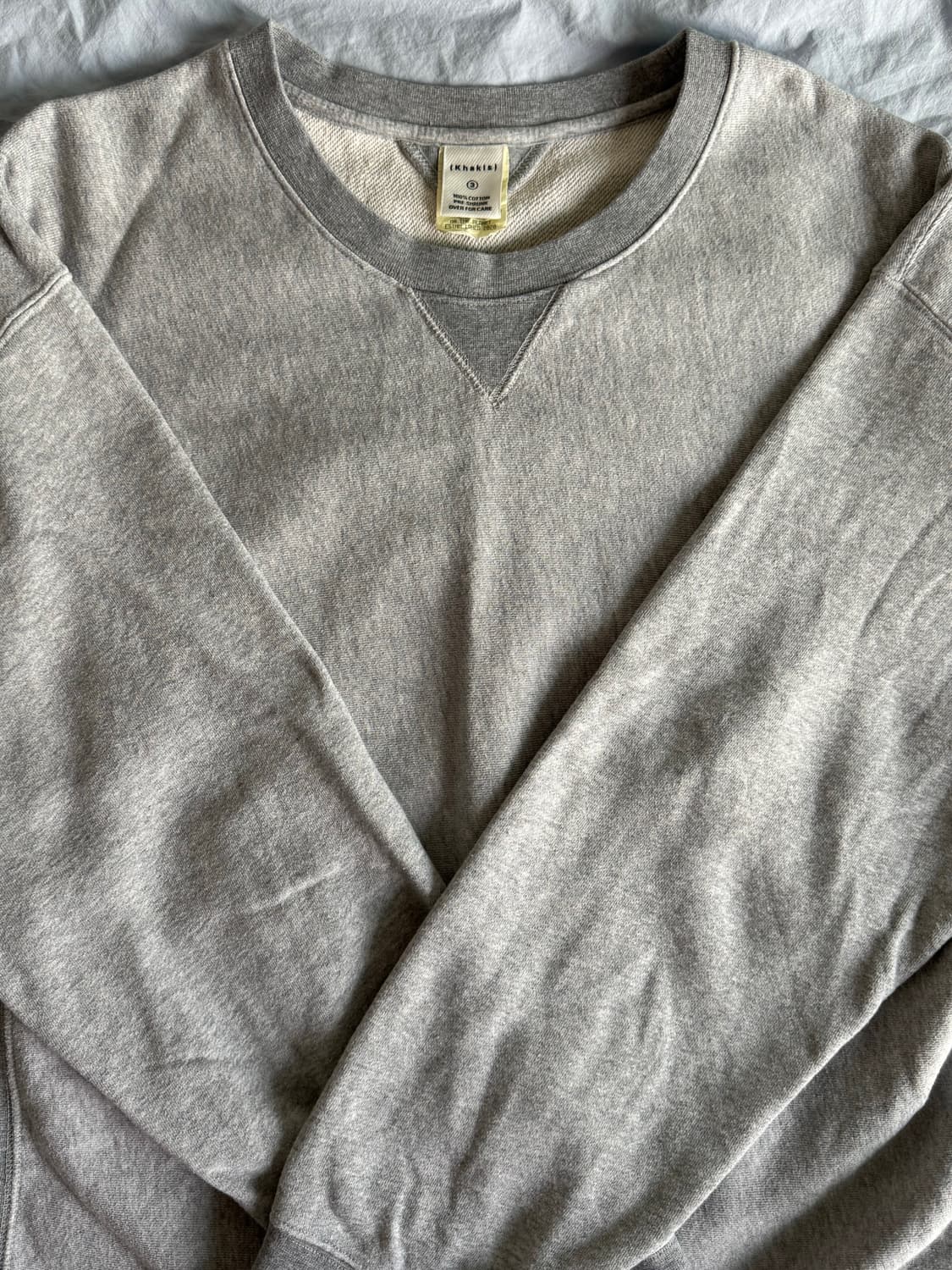 [3] 카키스 맨투맨 Heather Stock Crewneck GREY 상품이미지6