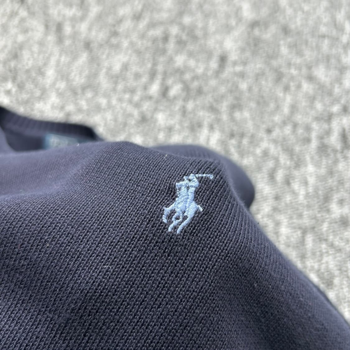 폴로 랄프로렌 스카이블루 포니 네이비 브이넥 니트 상품이미지2