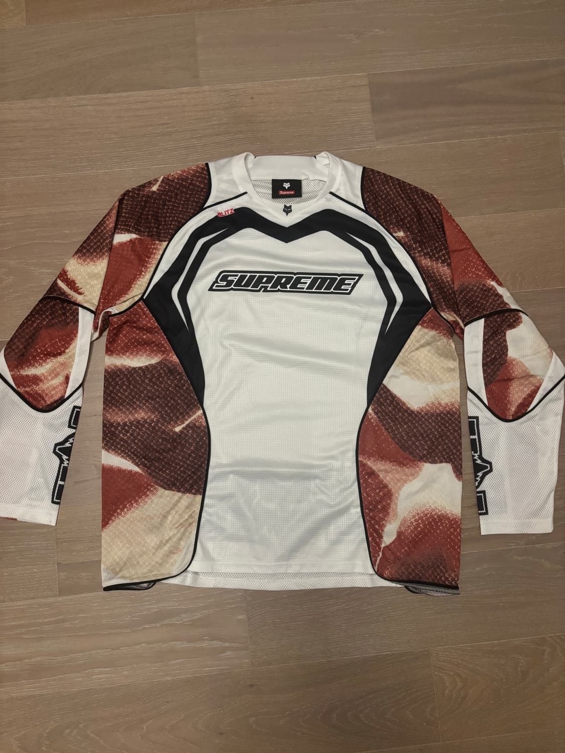 슈프림 23fw 폭스 레이싱 저지 화이트 m사이즈 상품이미지2