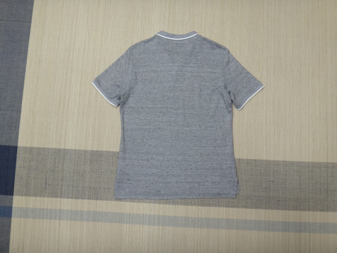 (L/100) 빈폴 그레이 린넨 변형 칼라 피케 티셔츠 상품이미지2
