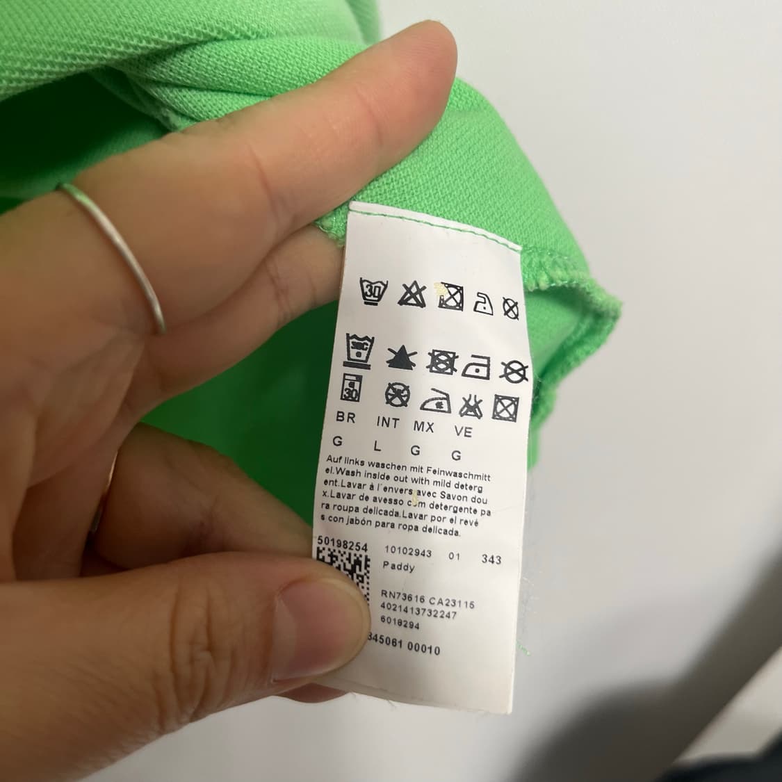 휴고보스 반팔 카라티 그린 L 상품이미지4